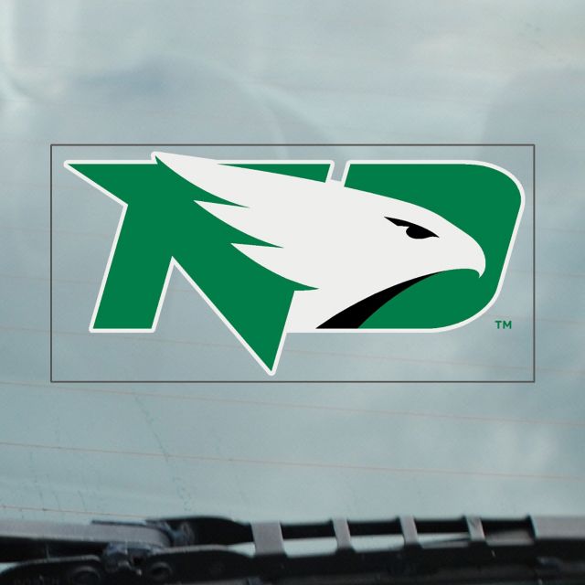 University of North Dakota Fighting Hawks Cling Decal